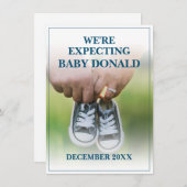 Schwangerschaftsankündigung mit Kinderschuhen (Vorne/Hinten)