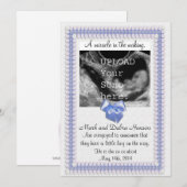 Schwangerschaftsankündigung mit Ultraschall-Foto Ankündigung (Vorne/Hinten)