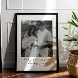 Schwangerschaftsankündigung Niedlich kommt bald Ul Poster