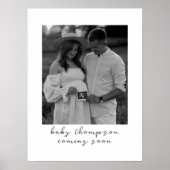 Schwangerschaftsankündigung Niedlich kommt bald Ul Poster (Vorne)