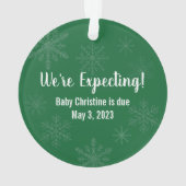 Schwangerschaftsankündigung Ornament, Opa Est. Ornament (Rückseite)