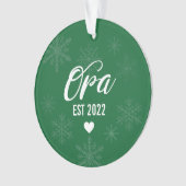 Schwangerschaftsankündigung Ornament, Opa Est. Ornament (Vorderseite)