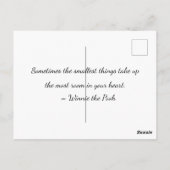 Schwangerschaftsankündigung! Postkarte (Rückseite)