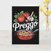 Schwangerschaftsankündigung Prego Pasta Sauce Lust Karte (Gelbe Blume)