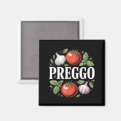 Schwangerschaftsankündigung Prego Pasta Sauce Lust Magnet (Vorderseite/Rückseite)