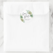 Schwangerschaftsankündigung Ratet, was Babysukkula Runder Aufkleber (Tasche)