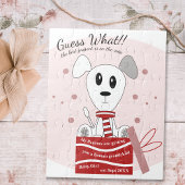 Schwangerschaftsankündigung (Rot) für Baby Girl Do Puzzle