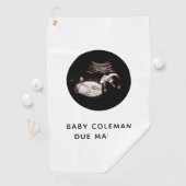 Schwangerschaftsankündigung Sonogramm-Foto Golfhandtuch (Insitu)