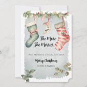 Schwangerschaftsankündigung umso besser feiertagskarte (Vorderseite)