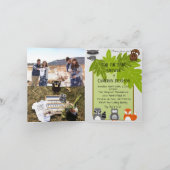 Schwangerschaftsankündigung und Einladung zur Kind (Innenseite)