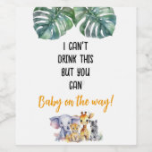 Schwangerschaftsankündigung Vater Papa Weinetikett (Einzelnes Label)