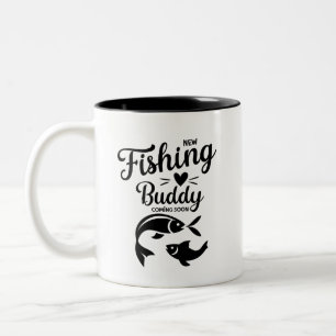 Schwangerschaftsankündigung zu Ehemann, neue Fisch Zweifarbige Tasse