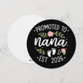 Schwangerschaftsankündigung zur Oma befördert 2026 Einladung (Vorne/Hinten)