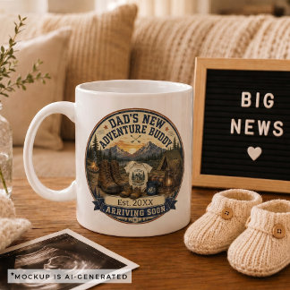 Schwangerschaftsankündigungsgeschenk für Papa Camp Kaffeetasse