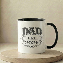 Schwangerschaftsankündigungsgeschenk Vater Est 202 Tasse