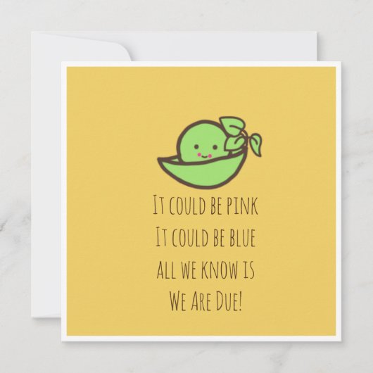 Schwangerschaftsankündigungskarte Einladung (Vorderseite)