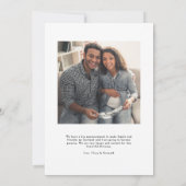 Schwangerschaftsankündigungskarte | Liebe wächst Ankündigung (Rückseite)