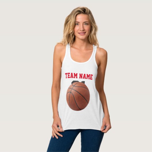 Schwangerschaftsbasketball Halloween-Kostüm Tank Top (Vorderseite Vollansicht)