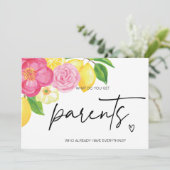 Schwangerschaftsbericht für Eltern erwartet ein Ba Karte (Stehend Vorderseite)