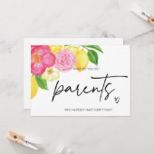 Schwangerschaftsbericht für Eltern erwartet ein Ba Karte (Vorderseite/Rückseite Beispiel)