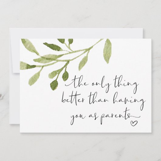 Schwangerschaftsbericht für Eltern Ich bin schwang Karte (Vorderseite)