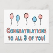 Schwangerschaftsglückwünsche Postkarte (Vorderseite)