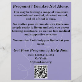 Schwangerschaftshilfe/Flugblatt zur Nachsorge nach Flyer