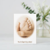 Schwangerschaftskarte Feiertagspostkarte (Stehend Vorderseite)