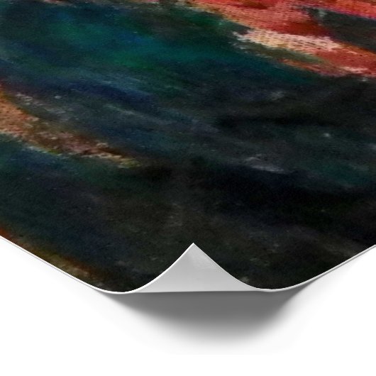 Schwangerschaftsmalerei Poster (Ecke)