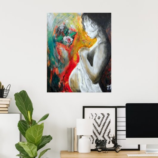 Schwangerschaftsmalerei Poster (Heimbüro)