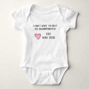 Schwangerschaftsmitteilung zum Großvater Baby Strampler