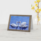 Schwanherz Karte (Gelbe Blume)