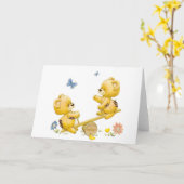 Schwanken-Bären Karte (Gelbe Blume)