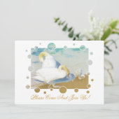 SCHWANKEN EINLADUNG (Stehend Vorderseite)