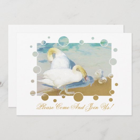 SCHWANKEN EINLADUNG (Vorne/Hinten)