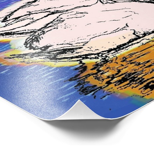 SCHWANKEN FOTODRUCK (Ecke)