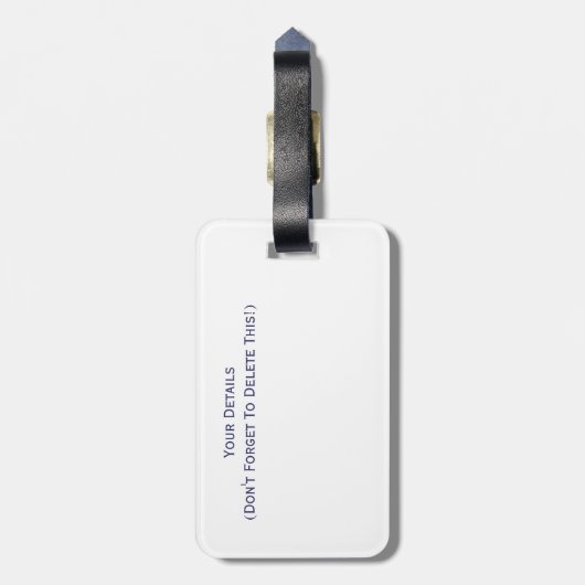 SCHWANKEN GEPÄCKANHÄNGER (Rückseite vertikal)