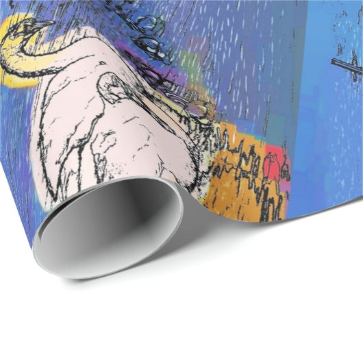 SCHWANKEN GESCHENKPAPIER (Rolleneckpunkt)