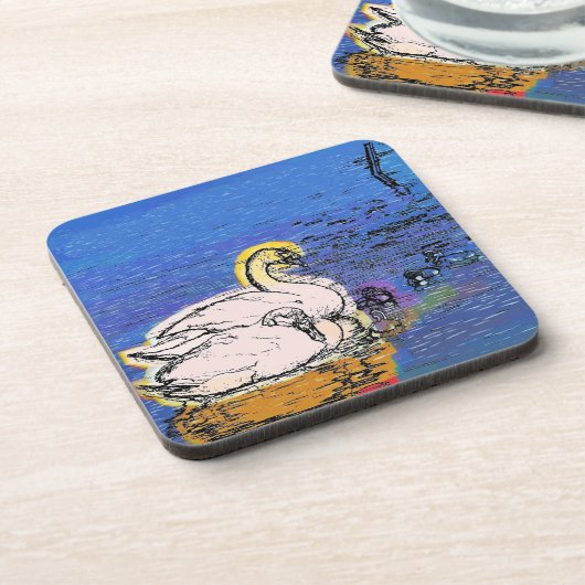 SCHWANKEN GETRÄNKEUNTERSETZER (Linke Seite)