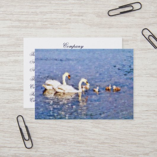 SCHWANKEN VISITENKARTE (Vorderseite/Rückseite Beispiel)