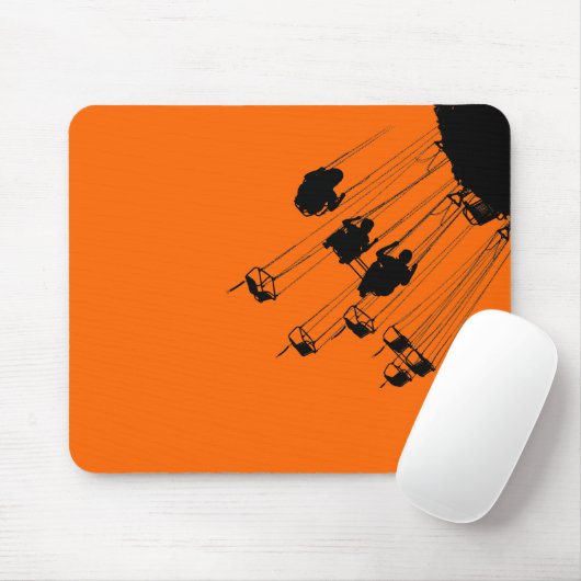 Schwankungen und Kreisel - Orange Mousepad (Mit Mouse)