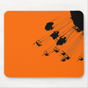 Schwankungen und Kreisel - Orange Mousepad