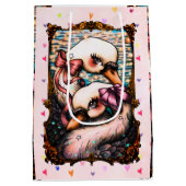 Schwanliebhaber Mittlere Geschenktüte (Rückseite)