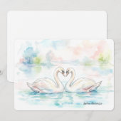 Schwanliebhaber - Valentinstag Feiertagskarte (Vorne/Hinten)