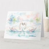 Schwanliebhaber - Valentinstag Karte (Vorderseite)