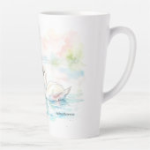 Schwanliebhaber - Valentinstag Milchtasse (Rechts)