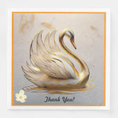 "Schwan's Gentle Sway" Serviette (Vorderseite)