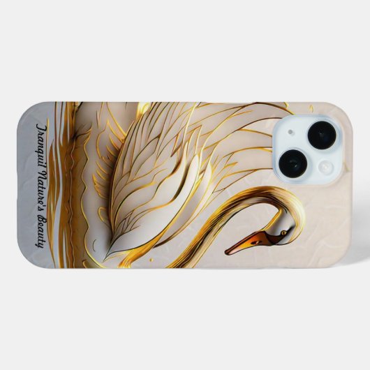 "Schwan's Serene Escape" Case-Mate iPhone Hülle (Rückseite (Horizontal))