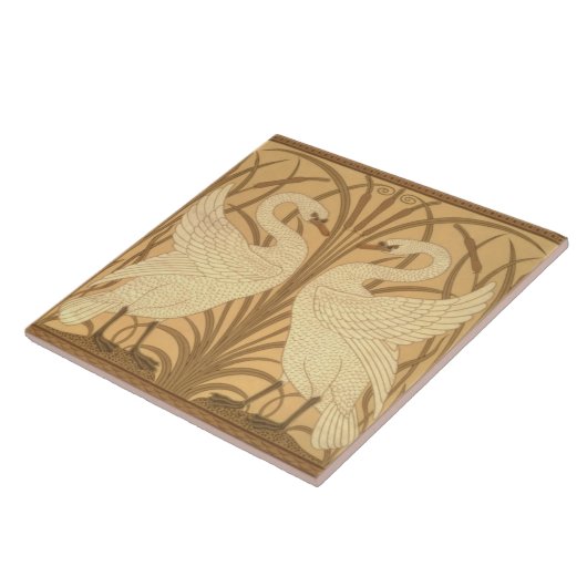 Schwantapetenentwurf Fliese (Seite)