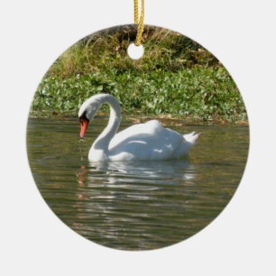 Schwanverzierung Keramikornament